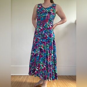 S. Robert’s Vintage Multicoloured floral maxi dress with pockets
